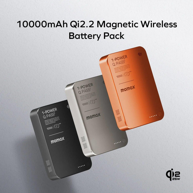 Портативний зарядний пристрій MOMAX WRL 10000MAH SOLAR ORANGE IP168Q22M
