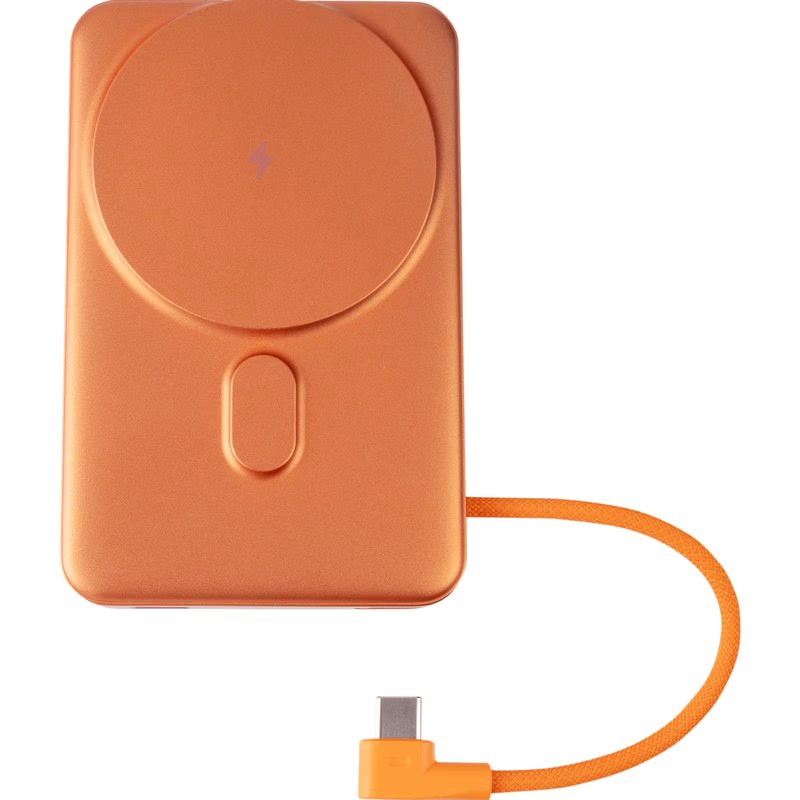 Power Bank Gelius Fluxen GP-PBW120 Magnetic Wireless Charge Qi2 15W 10000mAh Orange