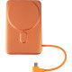 Power Bank Gelius Fluxen GP-PBW120 Magnetic Wireless Charge Qi2 15W 10000mAh Orange