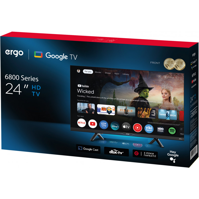 Телевізор ERGO 24JHS6800 рідкокристалічний