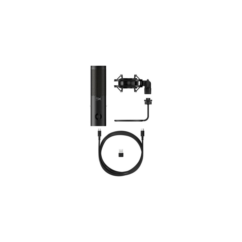 Мікрофон геймінговий HyperX QuadCast 2 S, Omni/Uni/Bi, USB-A, 3м, NGenuity, RGB, чорний 9A273AA