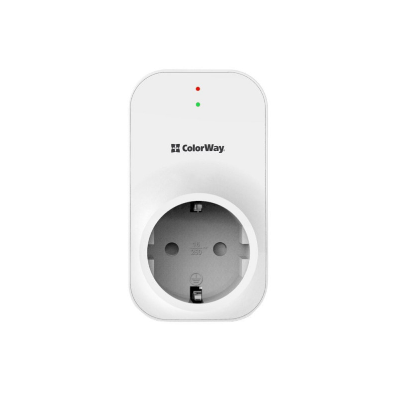 Реле напруги ColorWay (16A/3680W) 165V/260V LED1 White (CW-VR16-03L)