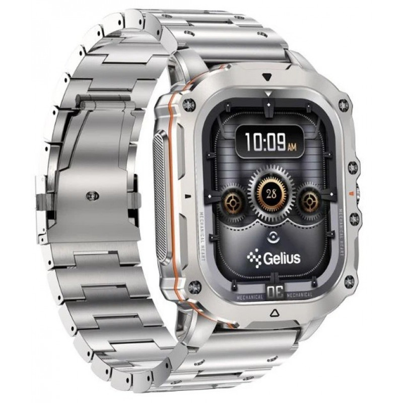 Смарт годинник Gelius Tactical Heavy (GP-SW016) Silver Titan