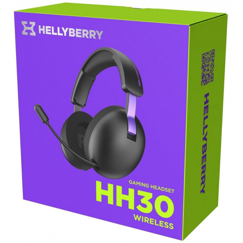 Ігрова гарнітура HATOR Hellyberry HH30 wireless (HH30_wireless_BV) black-violet