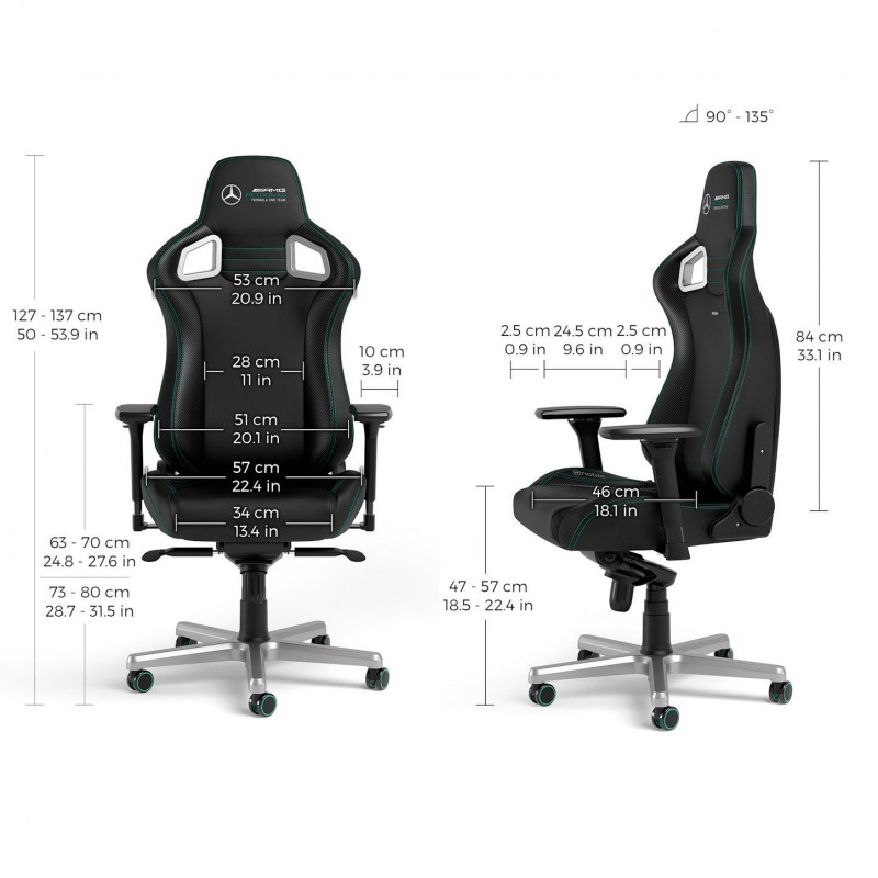 Ігрове крісло Noblechairs EPIC Mercedes-AMG Petronas Motorsport PGW-NB-EGC-001