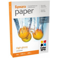 Папір CW глянц. 200г/м A4 PG200-100 карт.уп.