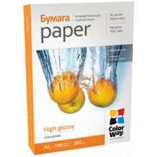 Папір CW глянц. 200г/м A4 PG200-100 карт.уп.