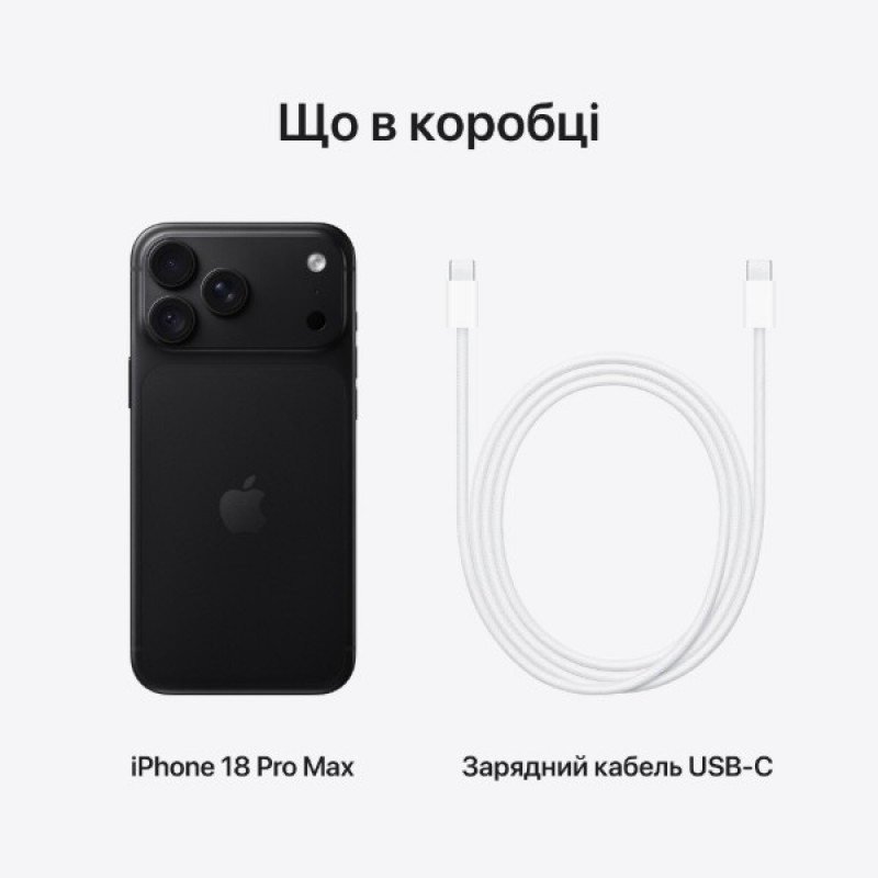 Смартфон Apple iPhone 18 Pro Max 256GB Black