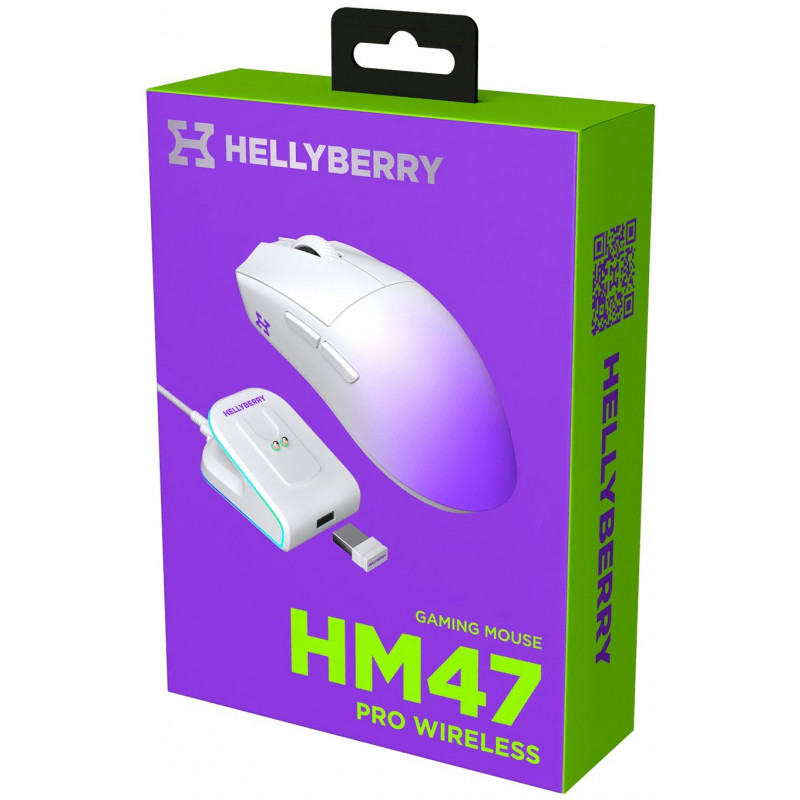 Ігрова миша HATOR Hellyberry HM47 PRO wireless HM47PRO_white_violet