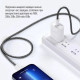 Кабель Colorway Type-C - Type-C (braided cotton) (PD Fast Charging 60W) 3.0А 1м CW-CBPDCC061-BK