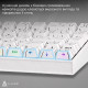 Дротова механічна клавіатура Ajazz NK68 Red switches Side contour White (NK68-R-S-W)