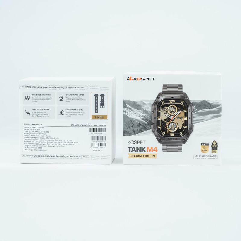 Розумний годинник KOSPET TANK M4 SE BLACK