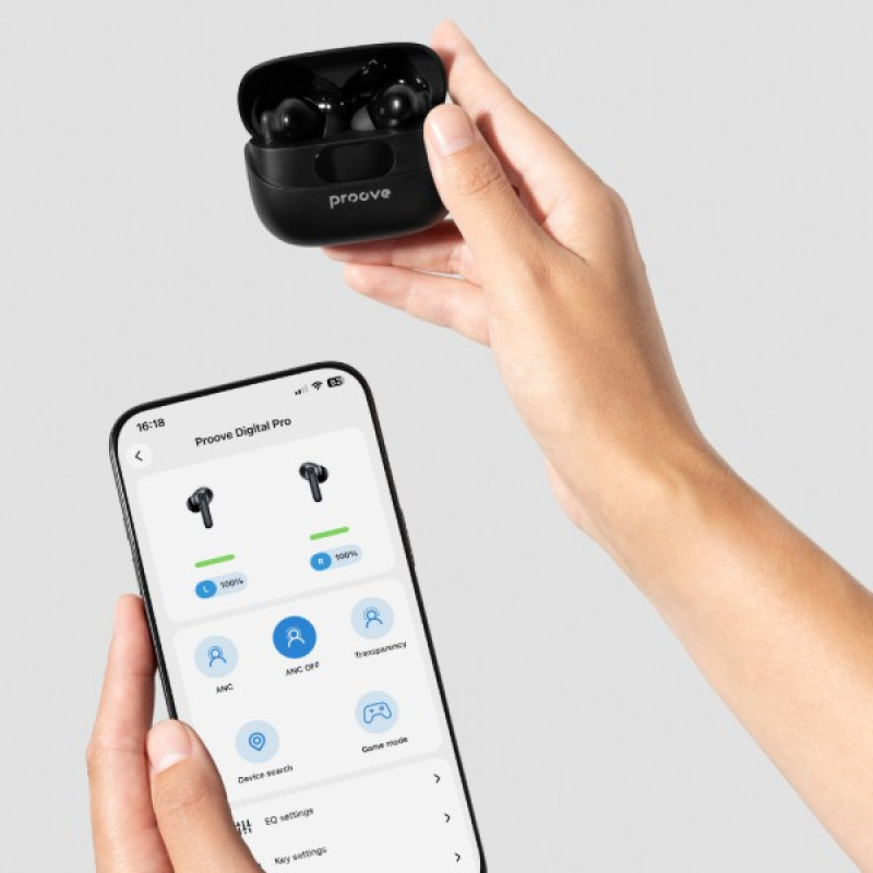 Навушники Proove Digital Pro TWS with ANC (APP) black
