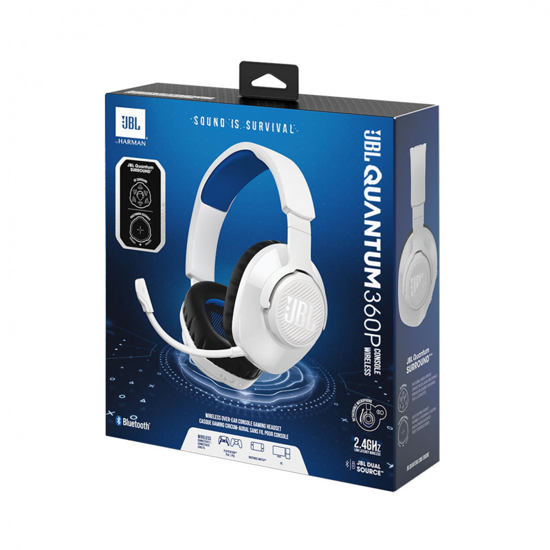 Навушники JBL Quantum 360P Wireless for PS White JBLQ360PWLWHTBLU