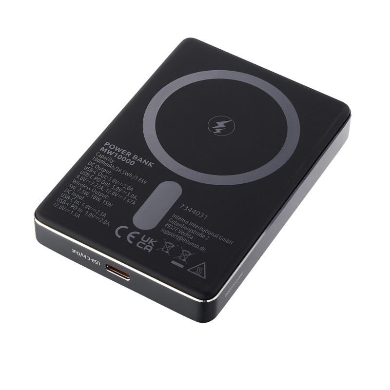 Портативний зарядний пристрій INTENSO USB 10000MAH MAG GREY 7344034
