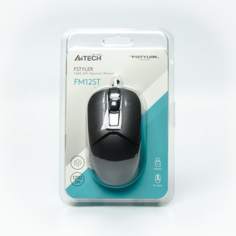 Миша A4Tech Fstyler FM12ST (Black), USB