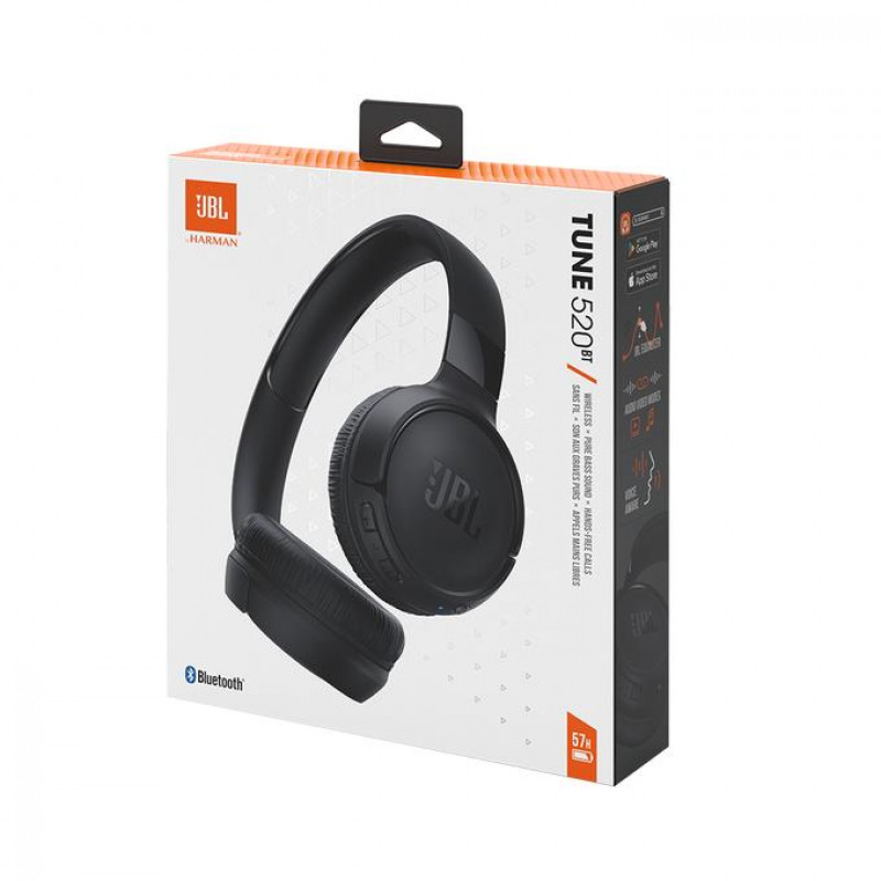 Навушники накладні бездротові JBL JBLT520BTBLKEU