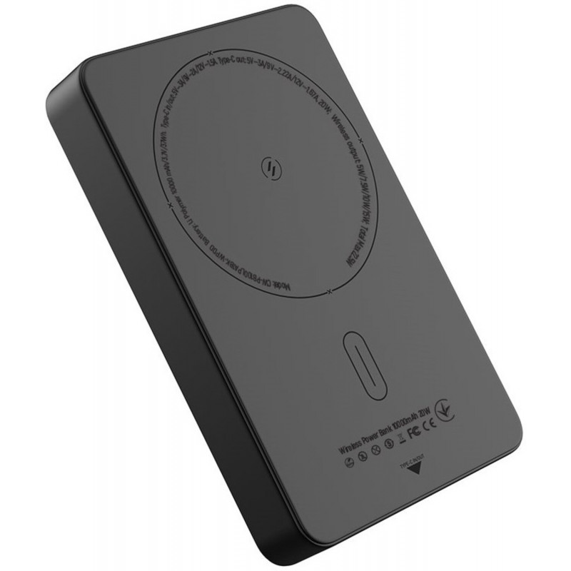 Power Bank ColorWay 10 000 mAh 15W MagSafe (USB-C PD 20W) Black