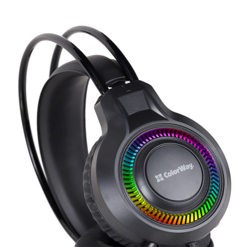 Навушники ColorWay GlowCore RGB Black CW-HPG02BK