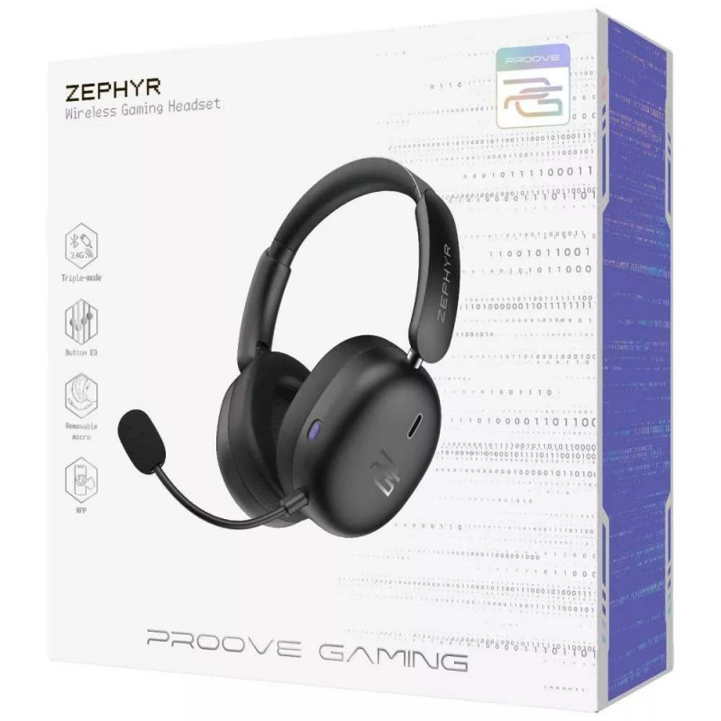 Гарнітура ігрова Proove Gaming Zephyr (APP) (black/purple)