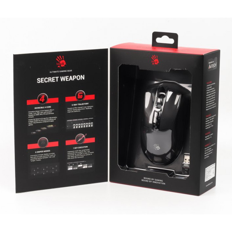 Миша ігрова A4-Tech Bloody R90 Plus, чорна