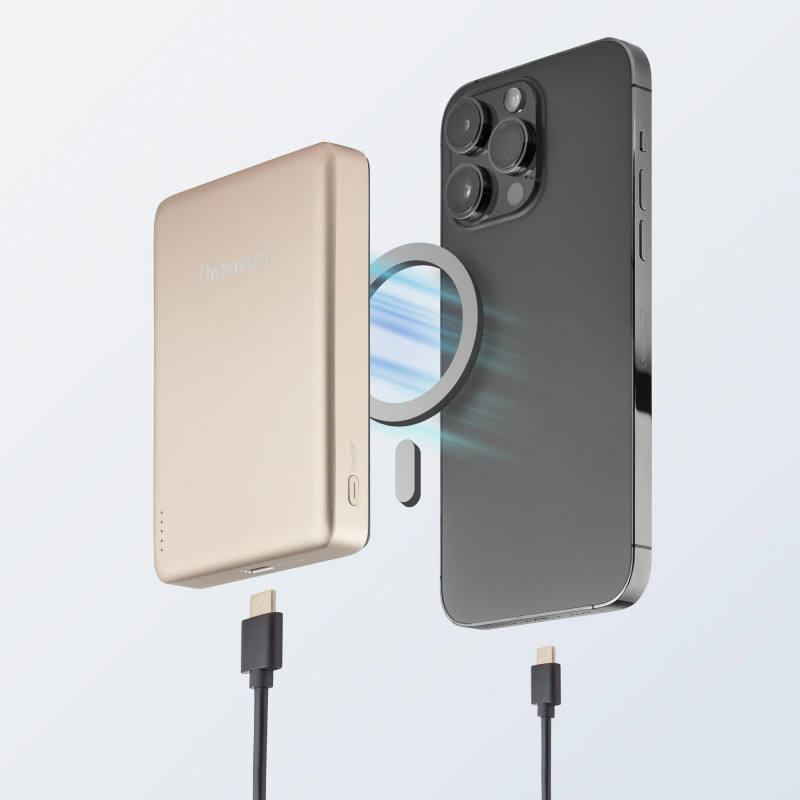 Портативний зарядний пристрій INTENSO USB 10000MAH MAG CHAMPAGNE MW10000 7344031