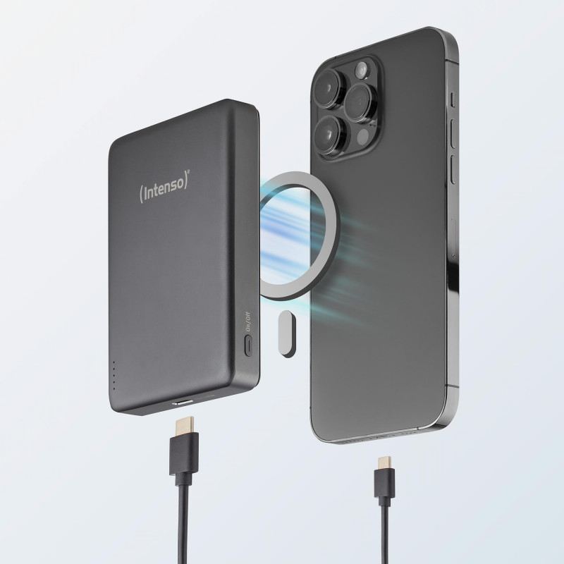 Портативний зарядний пристрій INTENSO USB 10000MAH MAG GREY 7344034