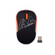 Миша A4-G3-300N USB V-Track,1000dpi, чорний + помаранчевий