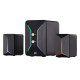 Акустична система 2E PCS301 RGB, 2.1, USB, Black