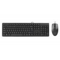 Комплект клавіатура+мишка KK-3+OP-330S, USB, Чорна