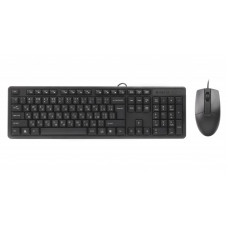 Комплект клавіатура+мишка KK-3+OP-330S, USB, Чорна