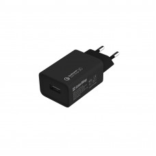 Зарядний пристрій Colorway 1USB Quick Charge 3.0 (18W) Black (CW-CHS013Q-BK)