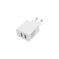 Зарядний пристрій Colorway 2USB AUTO ID 4.8A (24W) White (CW-CHS016-WT)