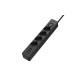 Мережевий фільтр-подовжувач СolorWay 4 розетки/3USB (2USB-A + 1 TYPE-C) (24W) Black 5M