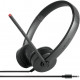 Гарнітура ПК стерео On-ear Lenovo Analog Headset, mini-jack, 1.2м, чорний 4XD0K25030