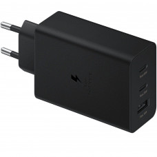 Зарядний пристрій мережевий Samsung 65Вт 2xUSB-С PD PPS/USB-A, чорний EP-T6530NBEGEU