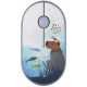 Миша 2Е MF300 CAPYBARA:SWIM Silent WL BT, синій