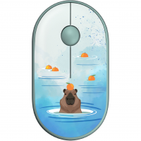 Миша 2Е MF300 CAPYBARA:TANGERINE Silent WL BT, зелений