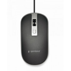 Миша MUS-4B-06-WS USB, чорно-сiра