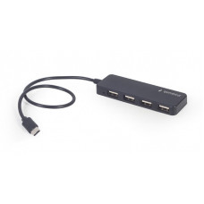 Хаб Gembird Type-C на 4 порти USB 2.0 UHB-CM-U2P4-01