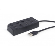 Хаб Gembird UHB-U2P4P-01 на 4 порти USB 2.0