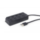 Хаб Gembird UHB-U2P4P-01 на 4 порти USB 2.0