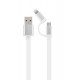 Кабель Cablexpert CC-USB2-AM8PmB-1M-SV, USB 2.0 AM-папа/Lightning+mUSB, 1.0 м.