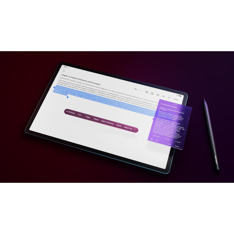 Планшет Lenovo Yoga Tab WiFi 12,7 LTPS/QS 8 Gen 3/ 16/256/KB+Pen/Tidal Teal ZAEG0008UA