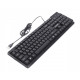Клавіатура KBM-U01-UA, USB, Укр/Рус, чорна