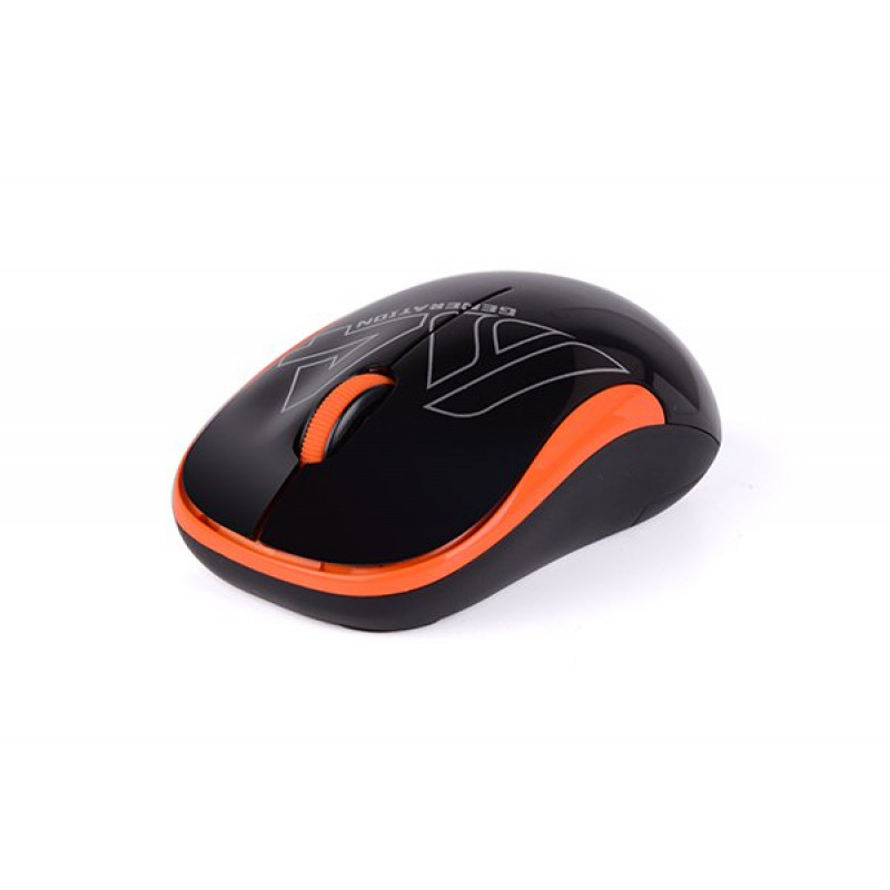 Миша A4-G3-300N USB V-Track,1000dpi, чорний + помаранчевий
