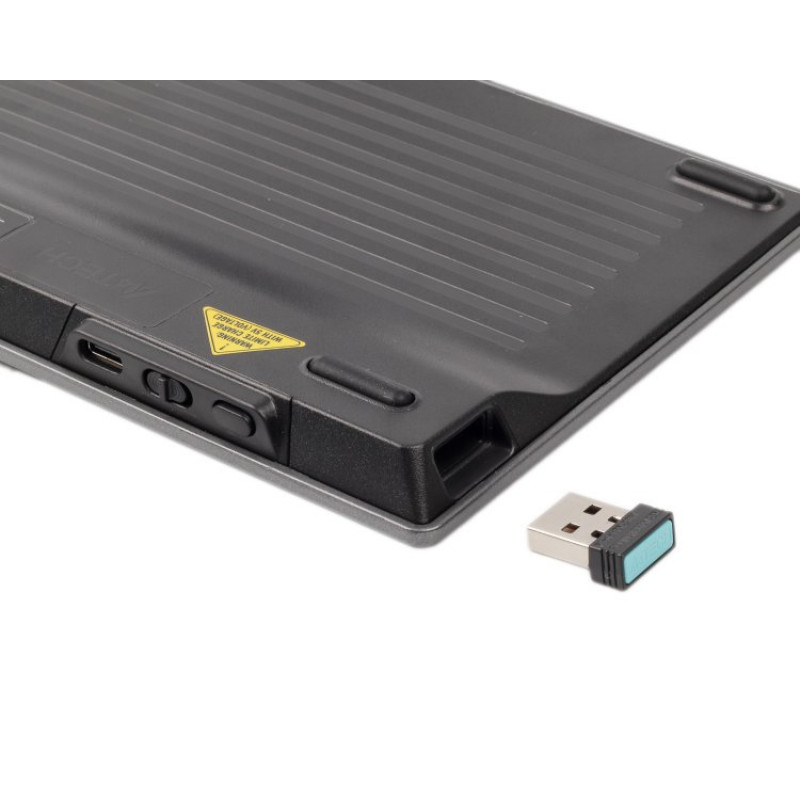 Клавіатура A4-Tech Fstyler FBX51C бездротовa, сіра