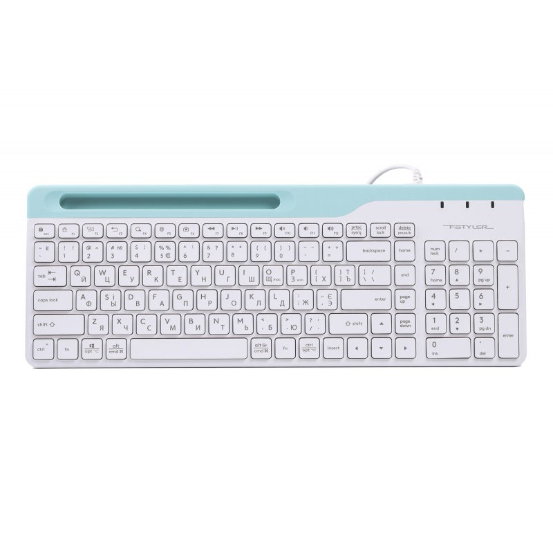 Клавіатура A4Tech Fstyler FK25 (White), USB