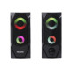 Колонки акустичні CSP-U002RGB USB живлення, RGB підсвічування, чорний