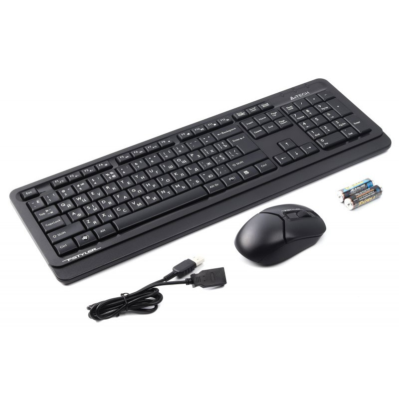 Комплект A4Tech Fstyler FG1012, клавіатура з мишою, чорний
